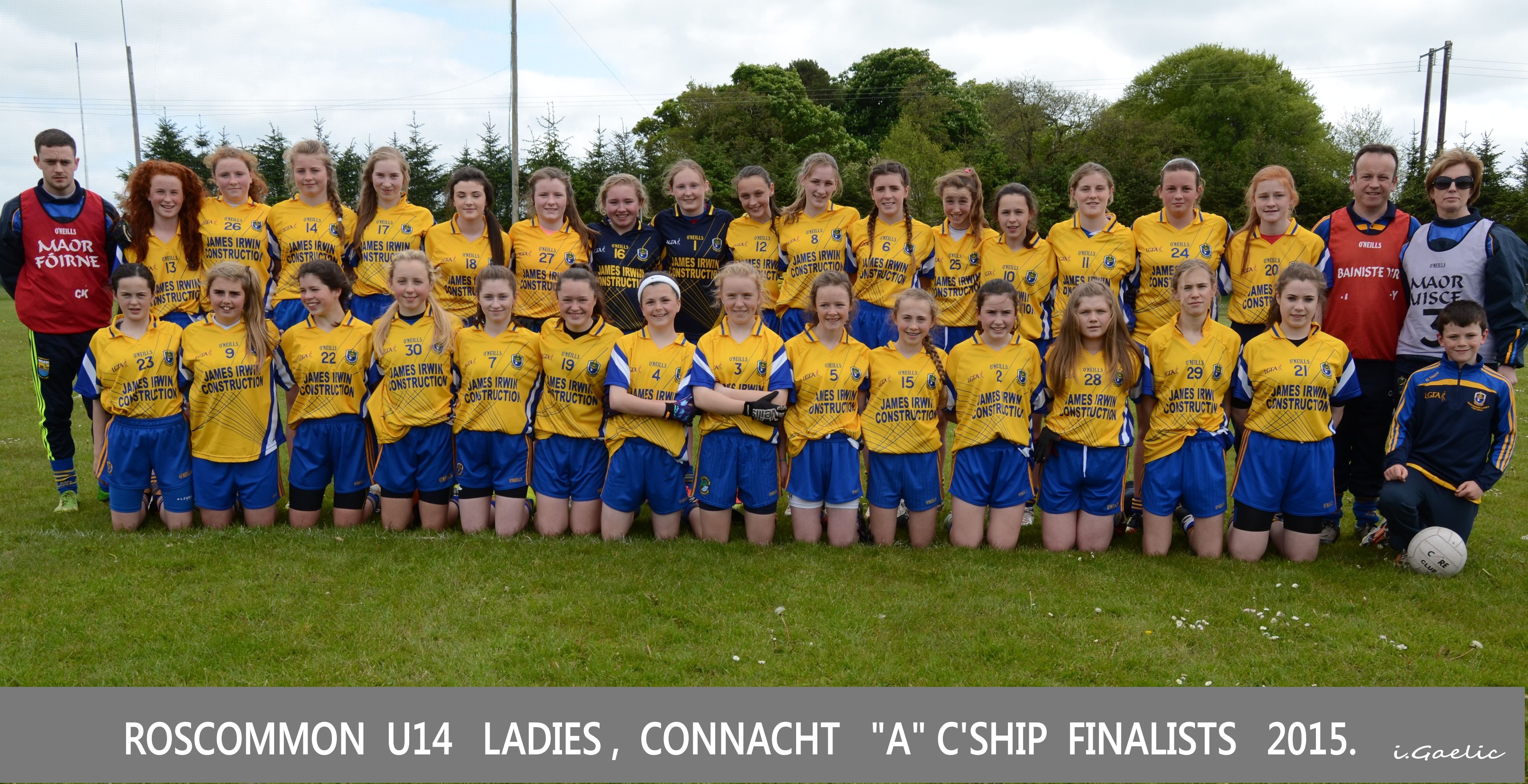 Roscommon U-14 Team Connacht A Finalists 2015