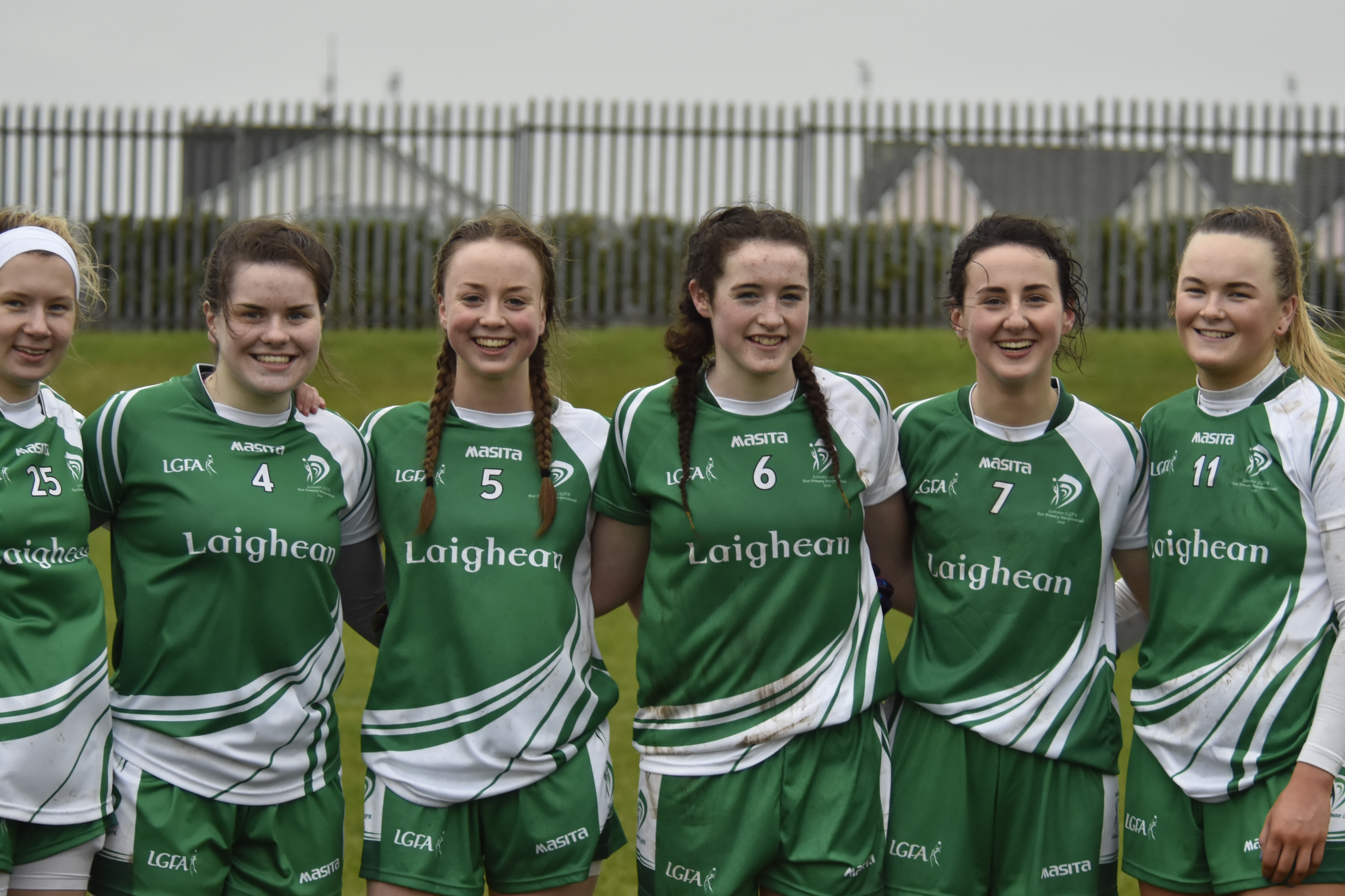 Meath representatives on the Leinster PPS Interprovincials team from L to R; Kelsey Nesbitt, Hannah Heskin, Aoibhín Cleary, Marion Farrelly, Niamh Cassidy and Vikki Wall