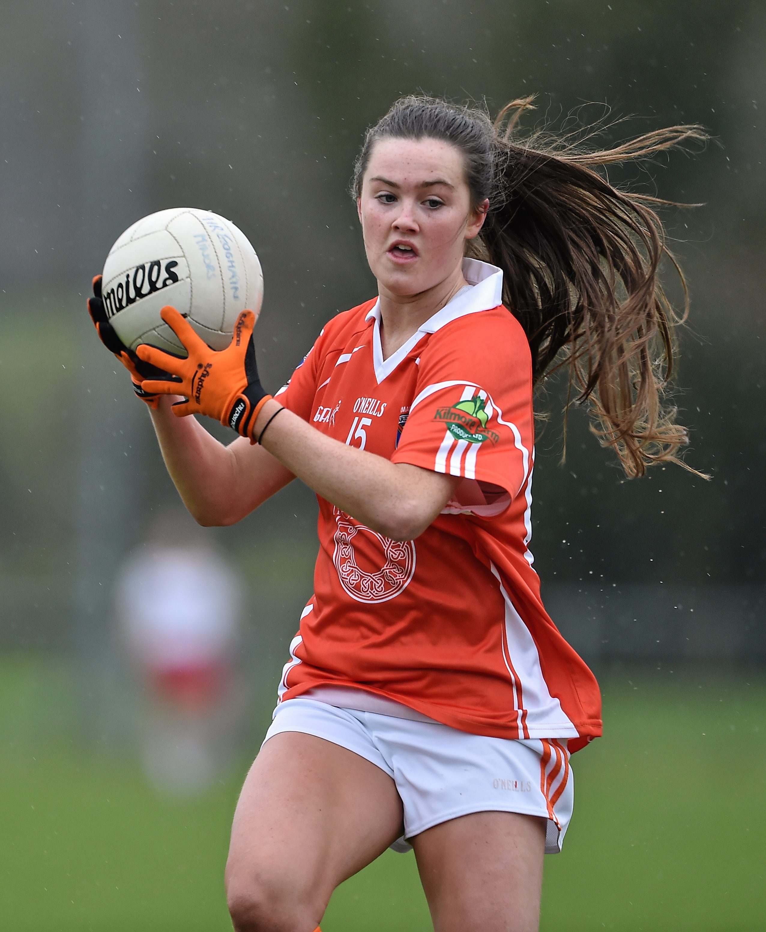 7 February 2016; Aimee Mackin, Armagh. Lidl Ladies Football National League Division 1, Tyrone v Armagh. Drumquin, Tyrone. Picture credit: Oliver McVeigh / SPORTSFILE *** NO REPRODUCTION FEE ***