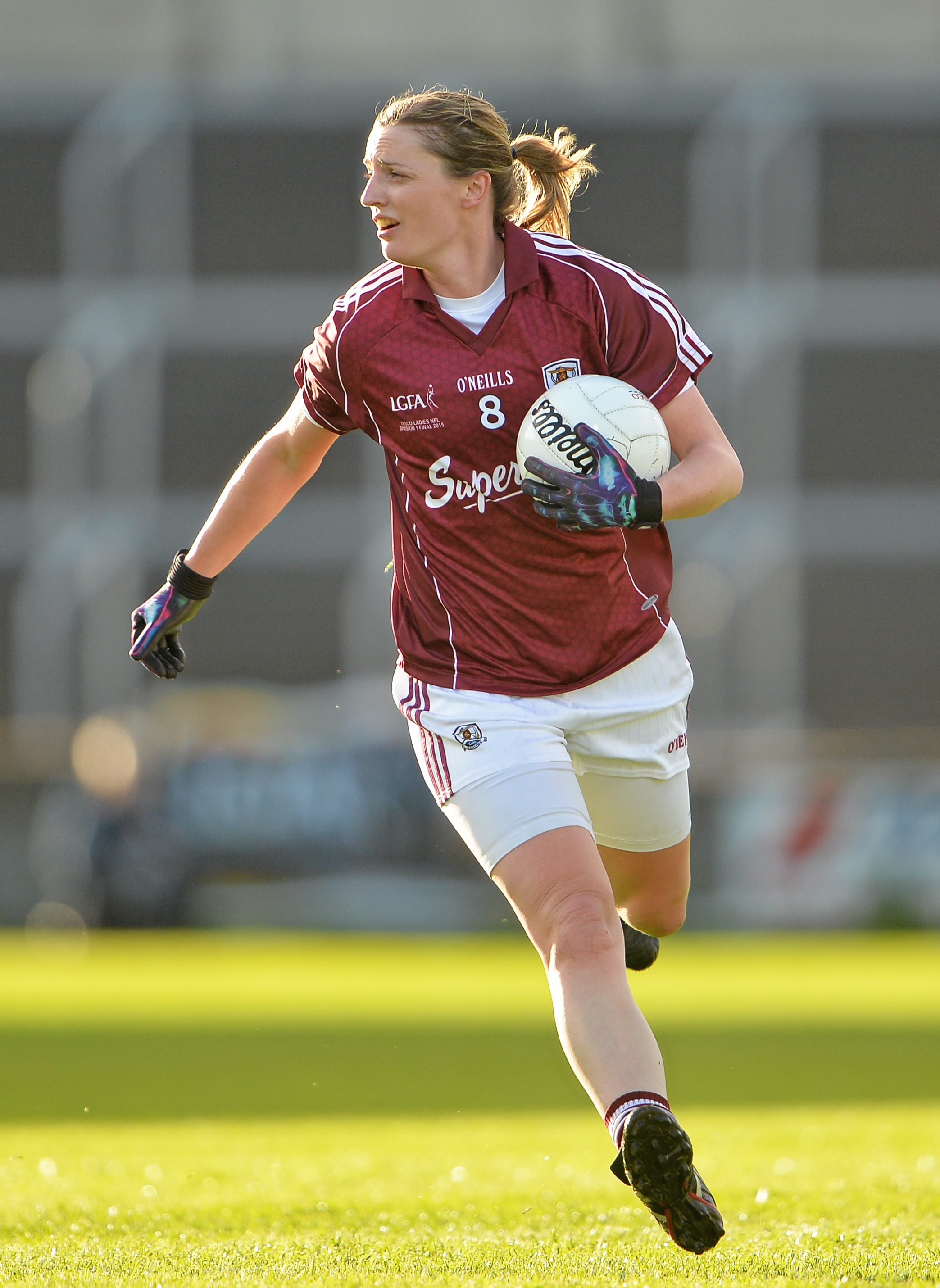 16 May 2015; Annette Clarke, Galway. TESCO HomeGrown Ladies National Football League, Division 1 Final Replay, Cork v Galway, O'Moore Park, Portlaoise, Co. Laois. Picture credit: Brendan Moran / SPORTSFILE *** NO REPRODUCTION FEE ***