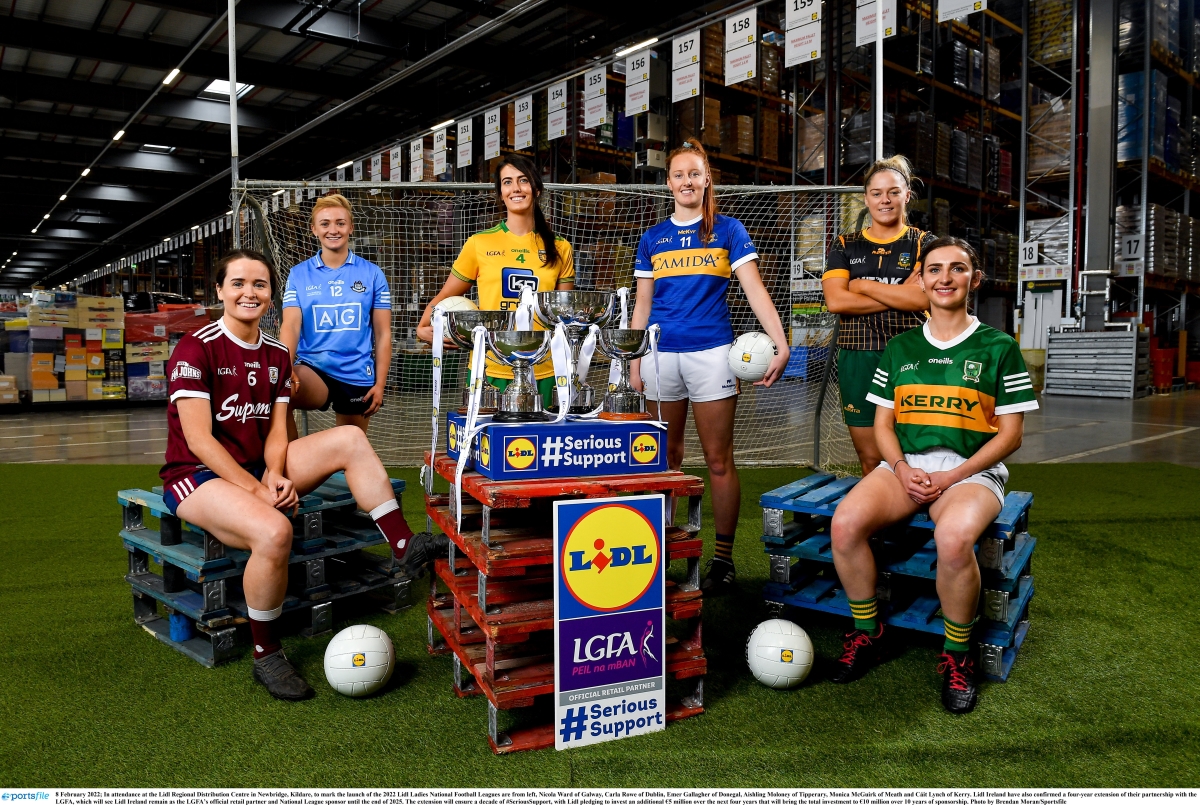 Teams of the 2022 Lidl Ladies National Football Leagues announced